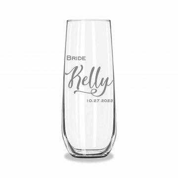 Celebrate | Personalized 8.5oz Stemless Champagne Flute
